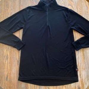 POLAR MAX poly zip neck knit top/USA